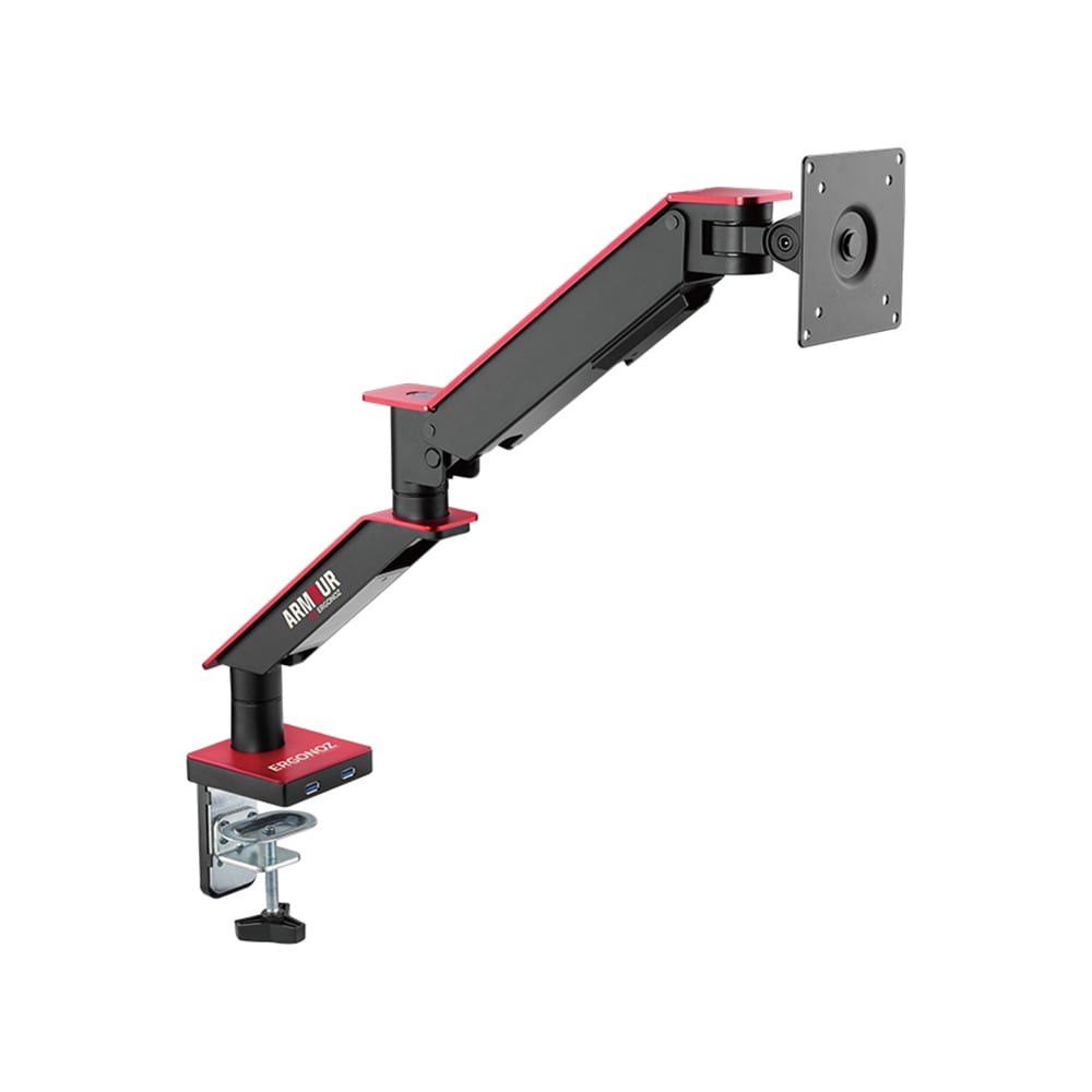 แขนจับจอมอนิเตอร์ ERGONOZ Monitor Arm Armour EGN-ARMOUR-S Black/Red