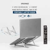 แท่นวางโน๊ตบุ๊ค ERGONOZ Portable Tablet Stand Laptop Riser Silver