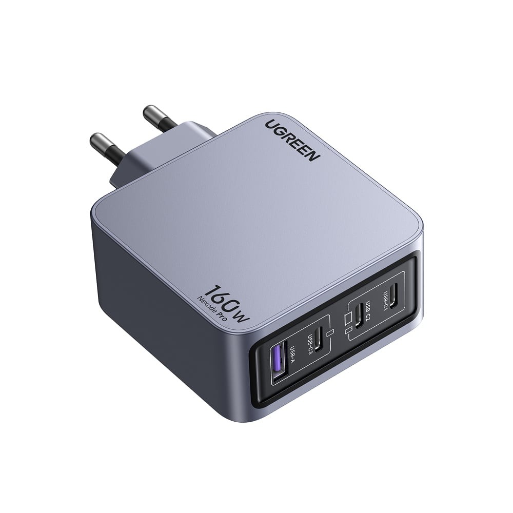 อะแดปเตอร์ Ugreen Wall Charger 1 USB-A / 3 USB-C 160W ALU Gray (TISI)