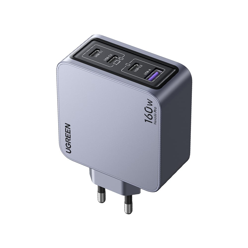 อะแดปเตอร์ Ugreen Wall Charger 1 USB-A / 3 USB-C 160W ALU Gray (TISI)