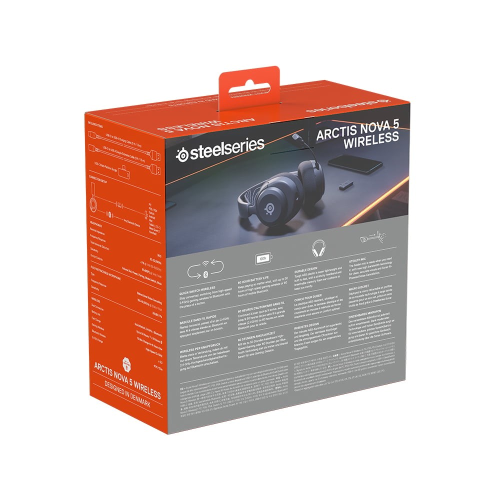 หูฟังเกมมิ่ง SteelSeries Arctis Nova 5 Wireless Black