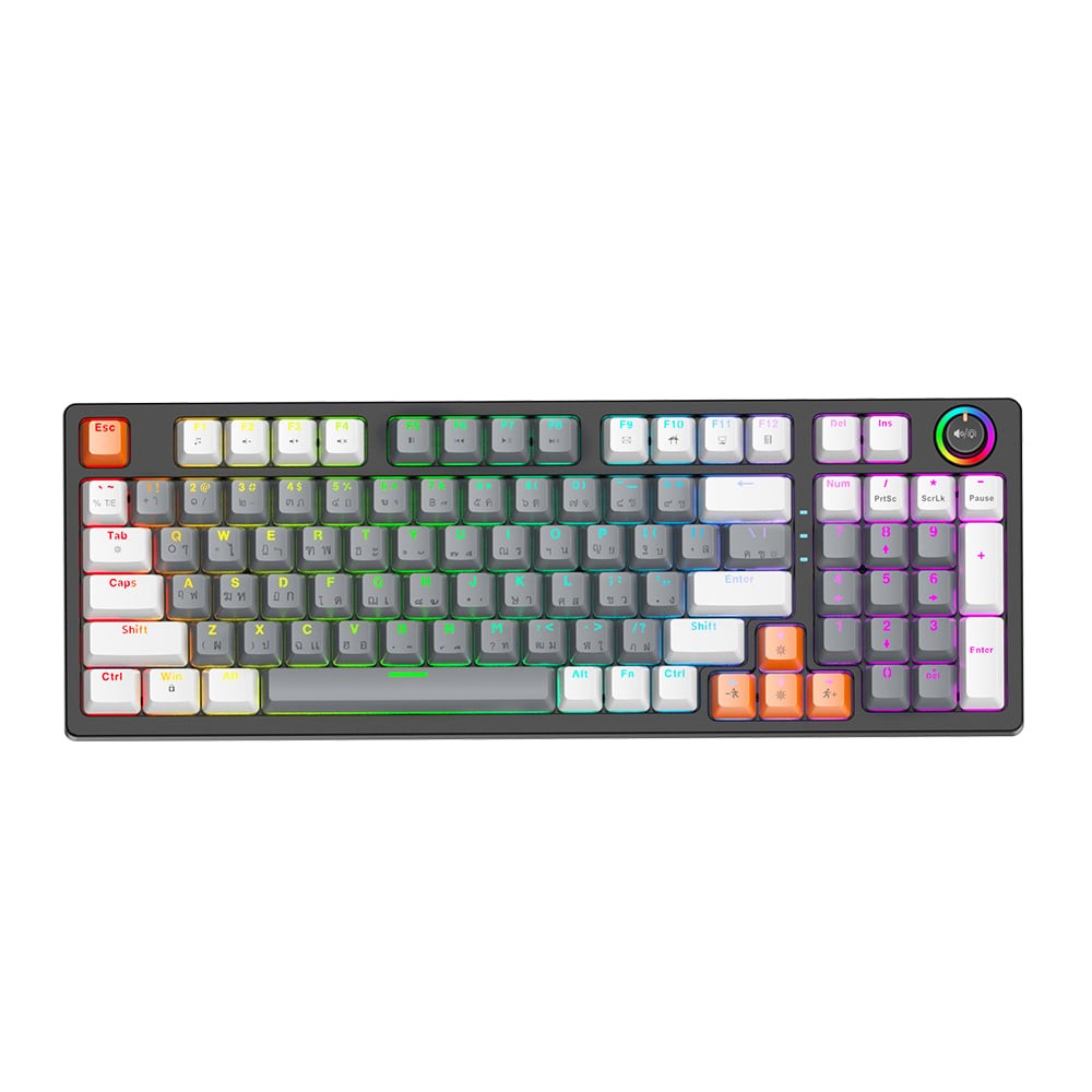 คีย์บอร์ดเกมมิ่ง Onikuma Fuyu G53 Red Switch Gray