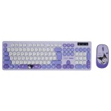เมาส์และคีย์บอร์ดไร้สาย Anitech x Sanrio Wireless Mouse + Keyboard KU-PA813-PU Purple