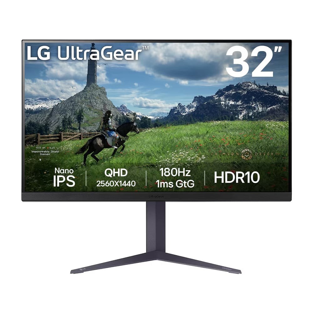 จอมอนิเตอร์ LG 32GS85Q-B.ATM Gaming Monitor (Nano IPS 2K 180Hz)