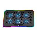 แท่นวางโน๊ตบุ๊ค Signo RGB Gaming Cooling Pad SKATTER CP-512 Black